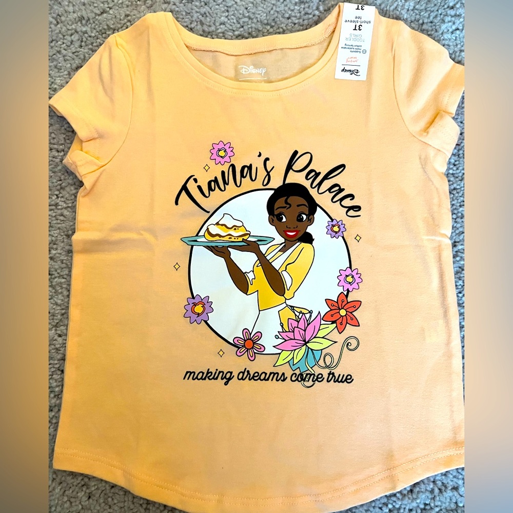 Disney’s Princess Tiana kids short sleeve tee.